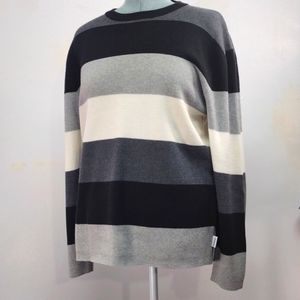 Phys. Sci Wide Stripe Sweater Size L